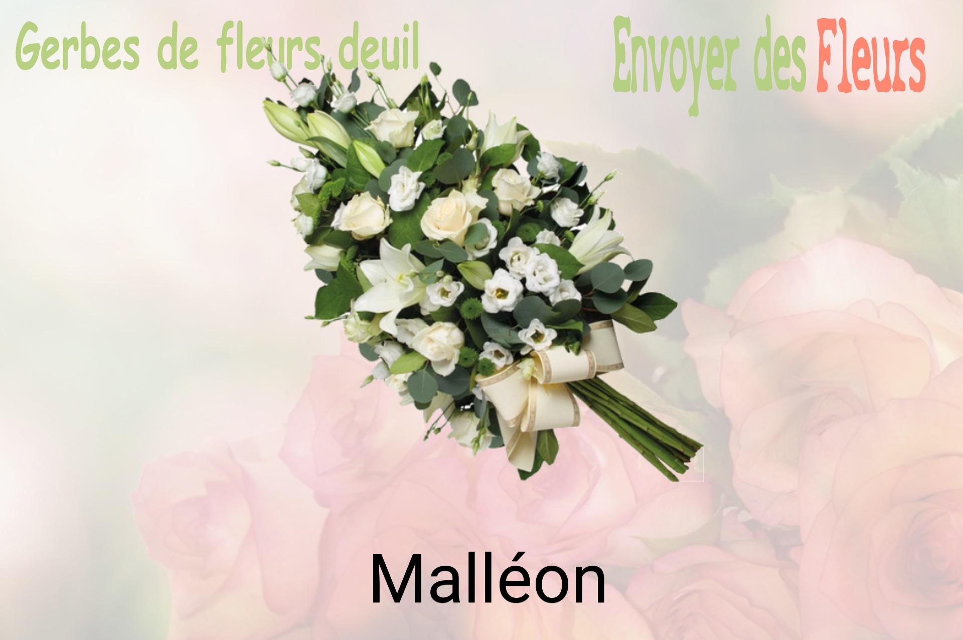 Gerbe de fleurs de deuil livrée à Malléon
